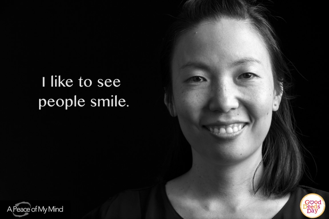 I like to see people smile.