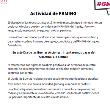 FAMING: ACTIVIDAD 26