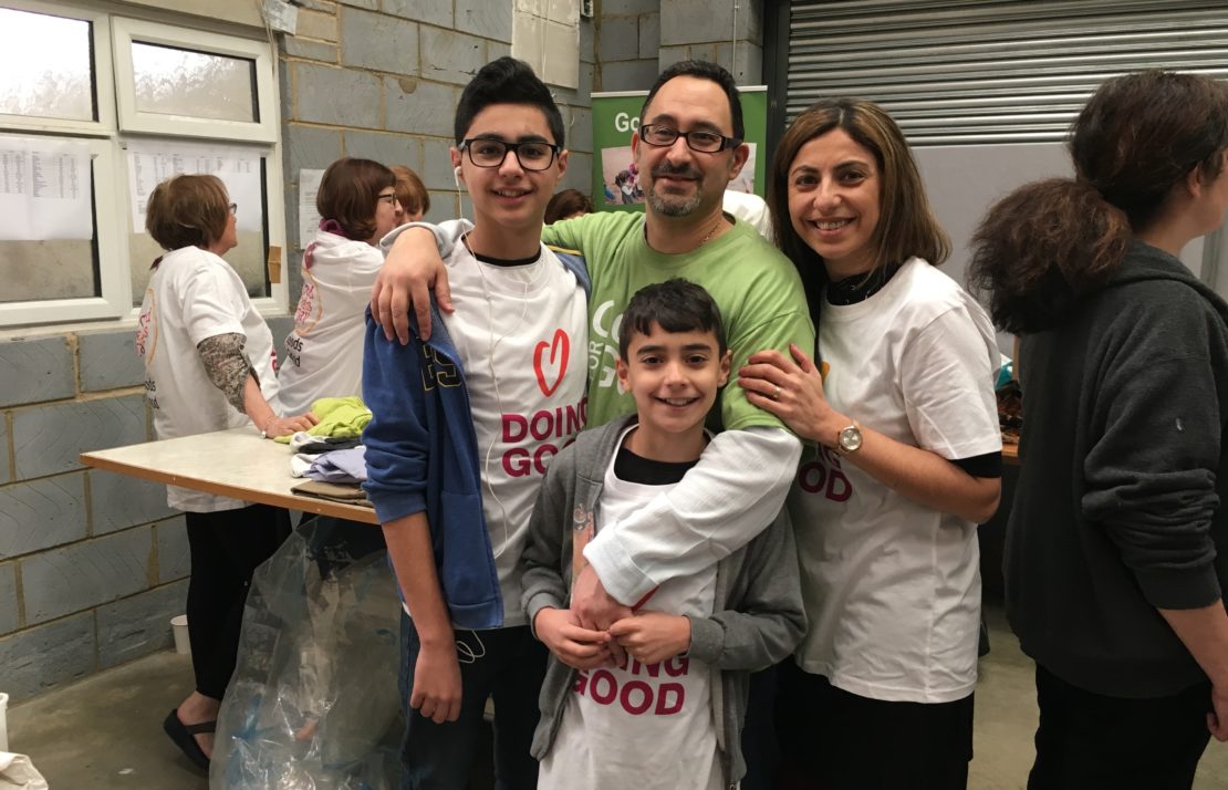 Haciendo Voluntariado en familia