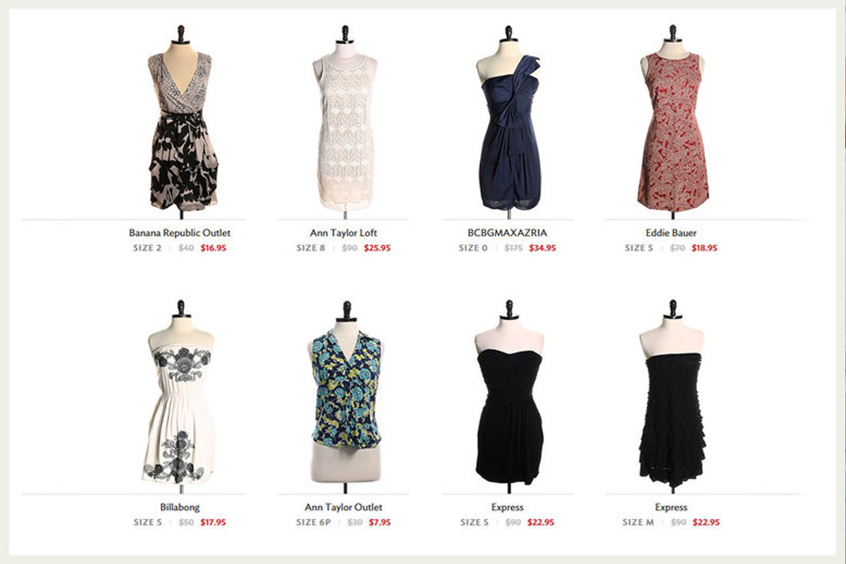 Second­hand clothes for sale on Twice (Screenshot)