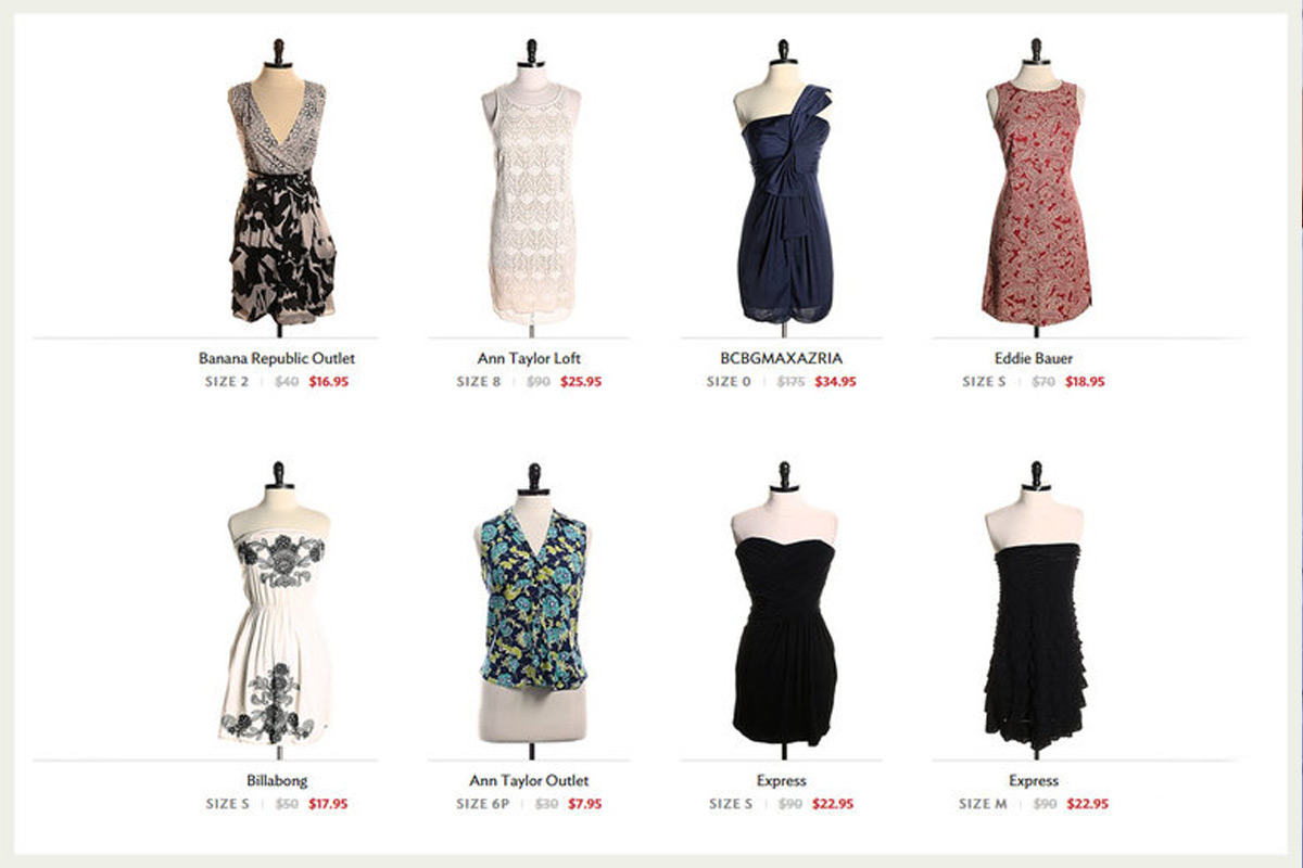 Secondhand clothes for sale on Twice (Screenshot)